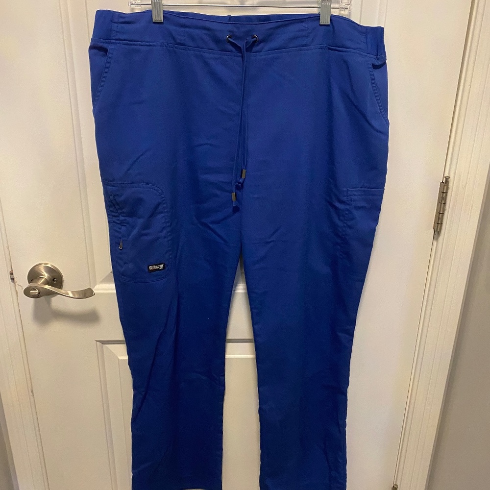 Greys Anatomy Galaxy Blue Scrub Bottoms